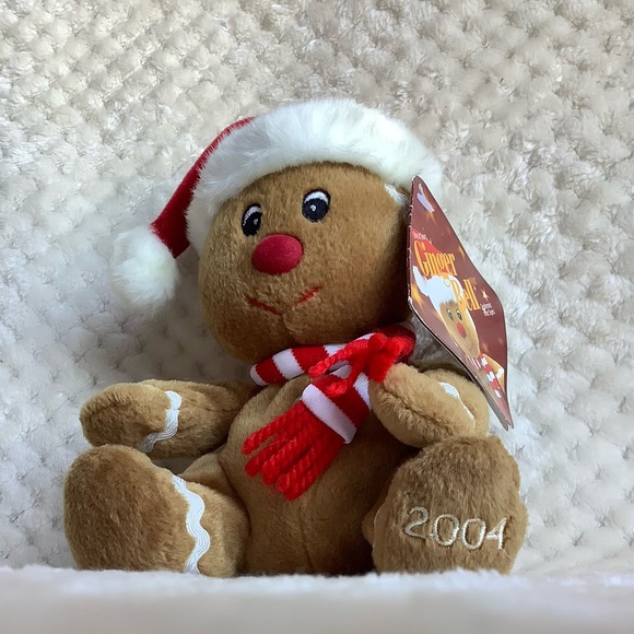 SEARS Plush Gingerbread in Santa Hat Ginger Bell 2004 Charity Stuffed Toy - Picture 3 of 9